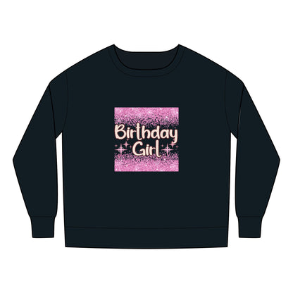 Toddler Sweatshirt - Cheetah Print Birthday Girl Sublimation Graphic