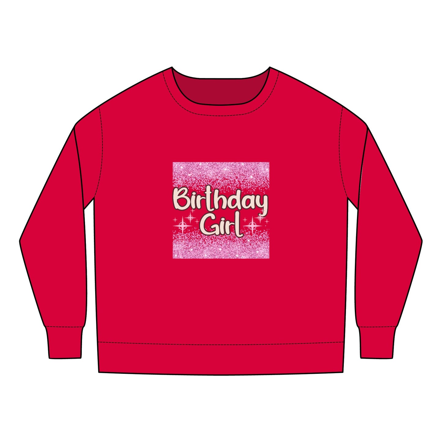 Toddler Sweatshirt - Cheetah Print Birthday Girl Sublimation Graphic