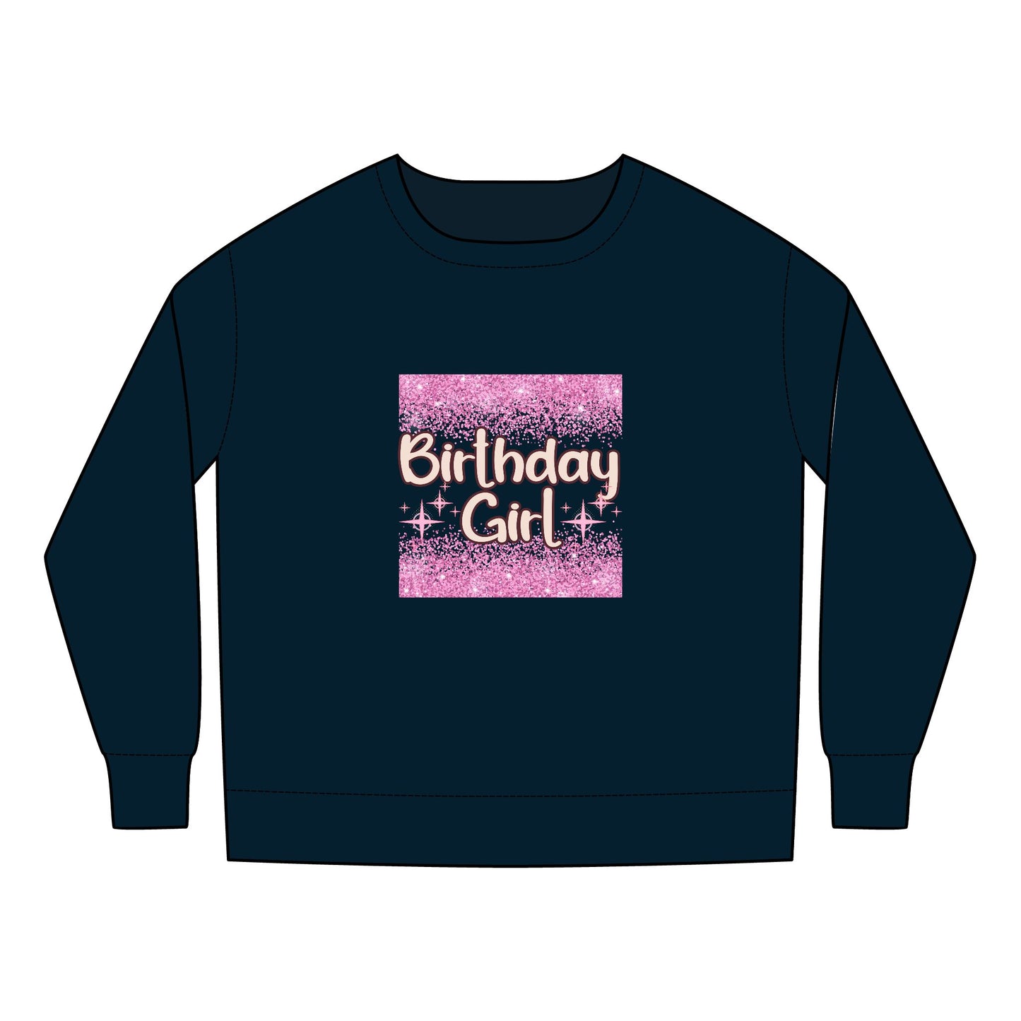 Toddler Sweatshirt - Cheetah Print Birthday Girl Sublimation Graphic