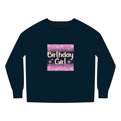 Toddler Sweatshirt - Cheetah Print Birthday Girl Sublimation Graphic