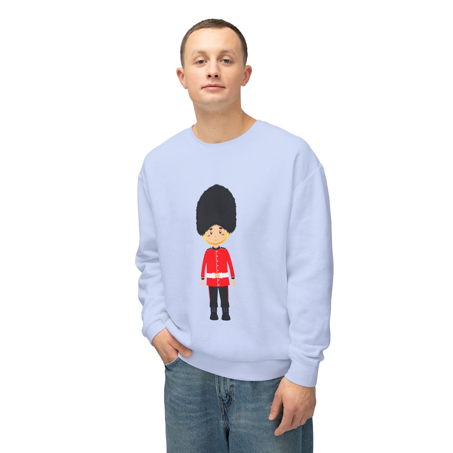 Unisex Lightweight Crewneck Sweatshirt - British Soldier Military Elegance and Honorable