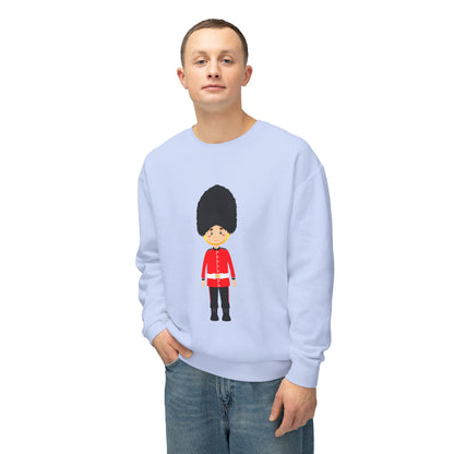 Unisex Lightweight Crewneck Sweatshirt - British Soldier Military Elegance and Honorable