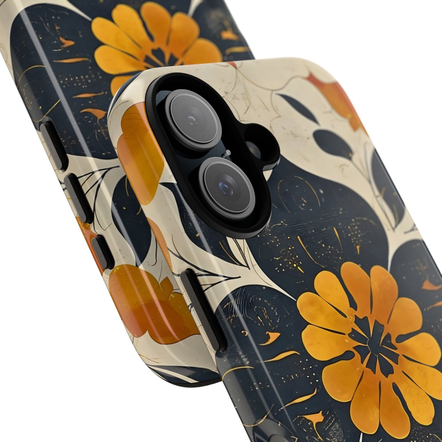 Floral Phone Case - Tough Cases, Botanical iPhone Cover, Vintage Flower Design, Durable Smartphone Protection, Unique Gift Idea