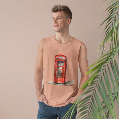 Unisex Barnard Tank -  Iconic British Public Telephone - Classic Red Phone Box