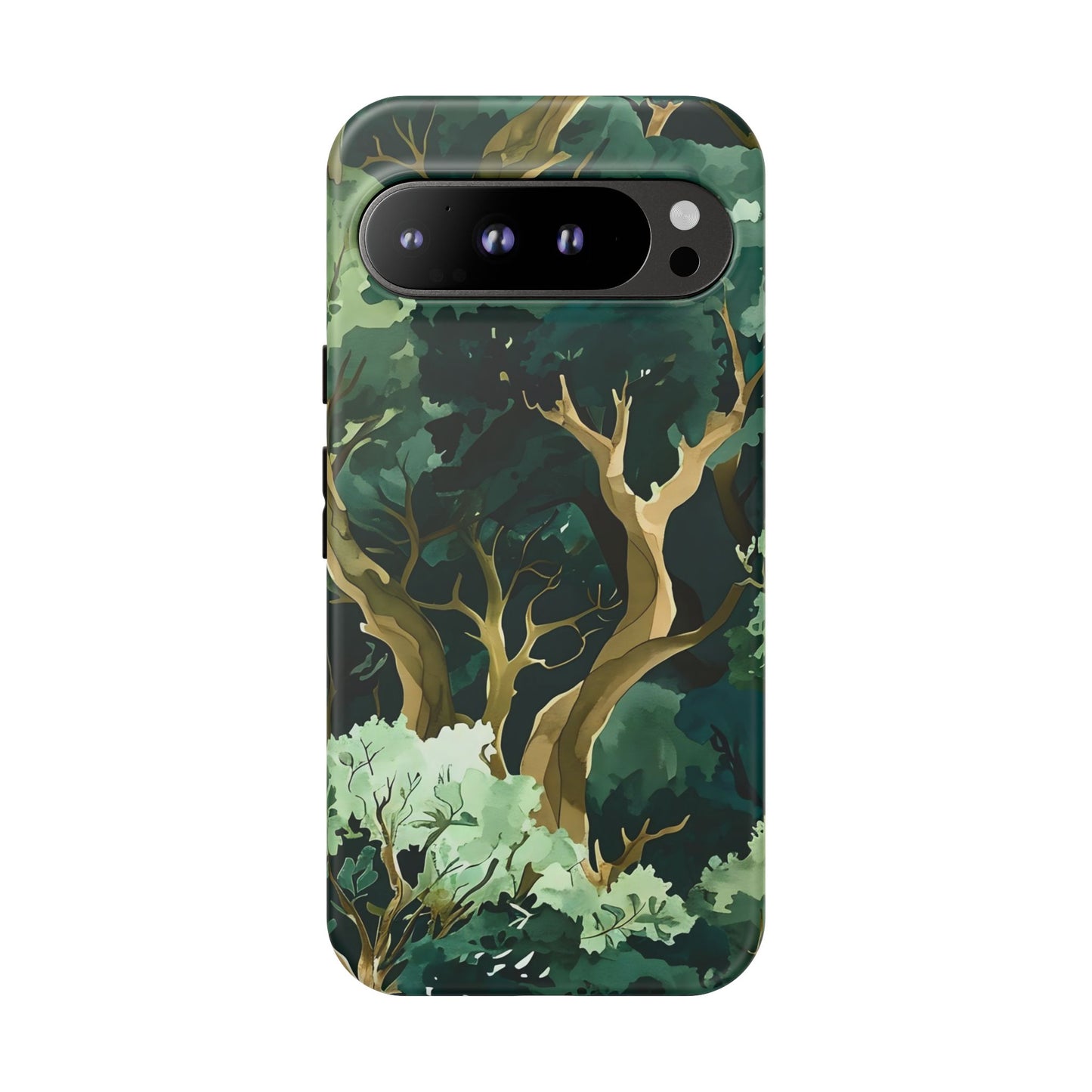 Forest Green Phone Case, Nature-Inspired Tough Cases, Eco-Friendly Gift, Outdoor Lover Accessory, Unique Phone Cover