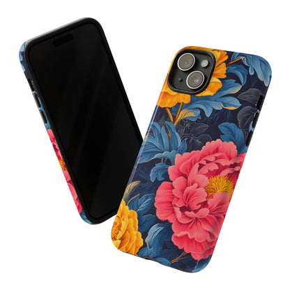Floral Phone Case, Tough Cases, Stylish Mobile Cover, Gifts for Her, Phone Accessories, Unique Flower Design