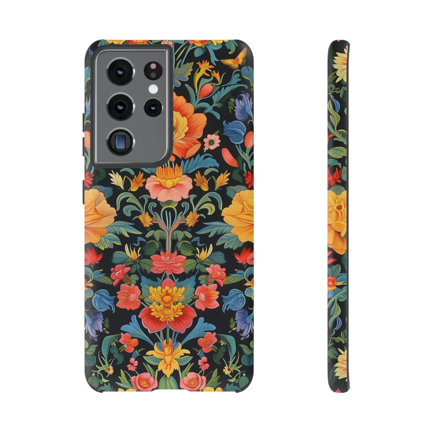 Floral Phone Case - Tough Cases, Flower Pattern Phone Cover, Nature Lover Gift, Stylish Protective Case, Colorful Floral Design