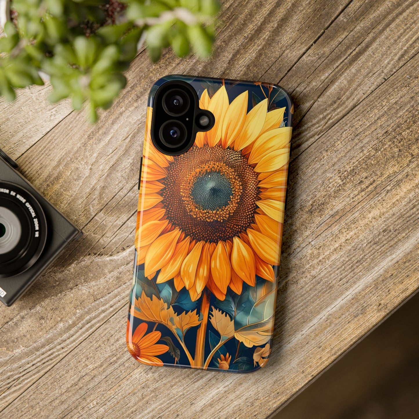 Sunflower Phone Case - Floral Design for Nature Lovers, Cute Spring Accessory, Gift for Her, Eco-Friendly Cover