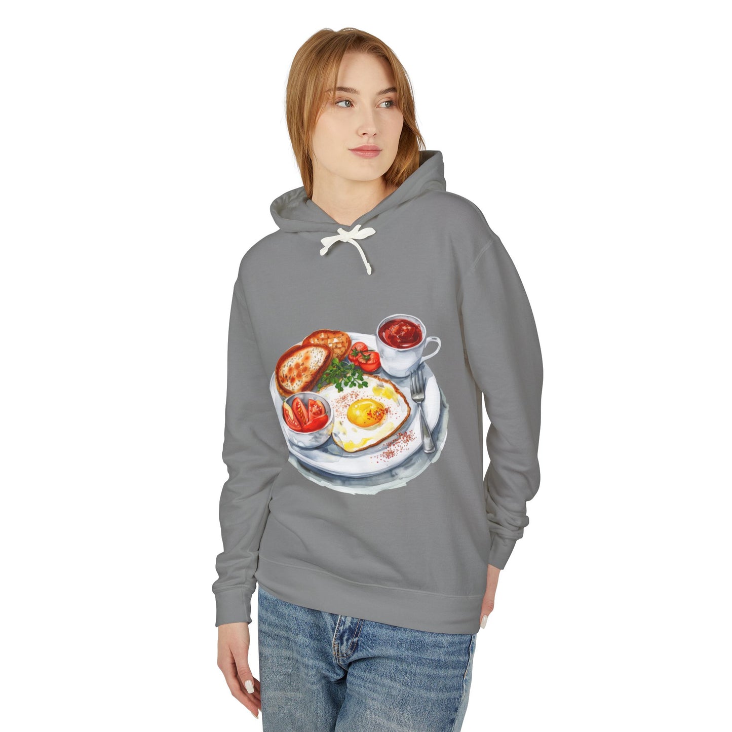 Unisex Lightweight Hooded Sweatshirt - The Crown’s Table - British Royal Food Traditions