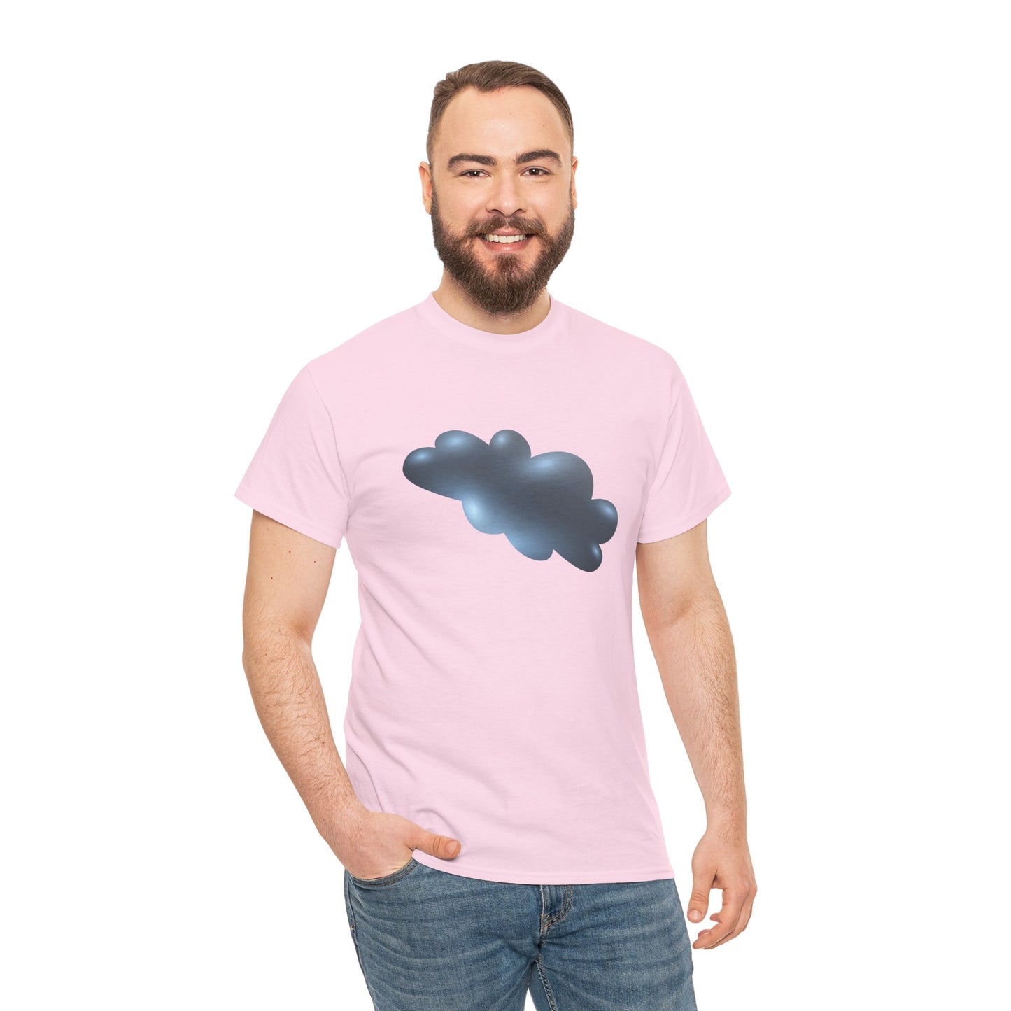 Unisex Heavy Cotton T-Shirt - Durable Serene Cloudscape - Dreamy Cloud