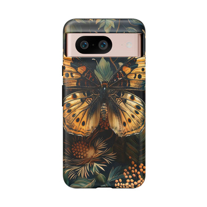 Butterfly Floral Phone Case, Tough Cases, Protective Cover, Unique Gift, Nature Lover, Art Print, Spring Decor