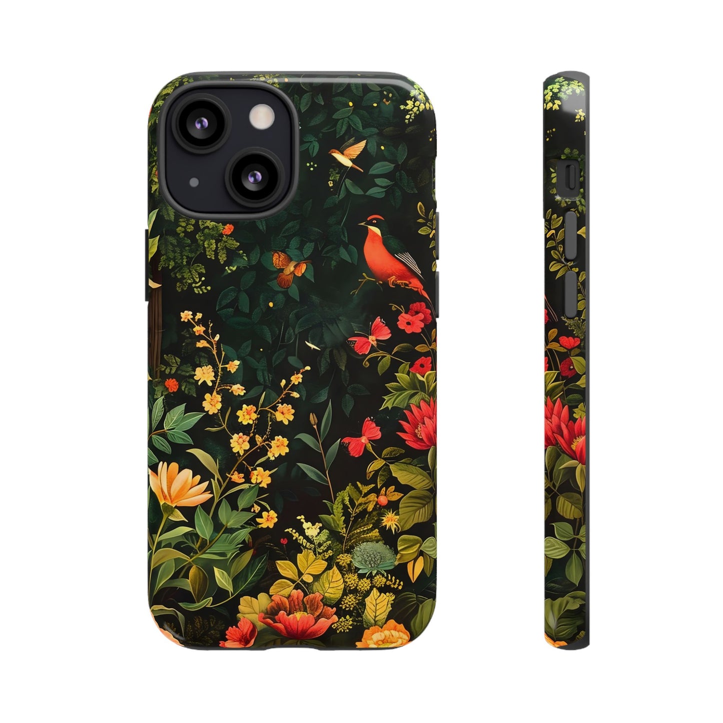 Floral Tough Phone Case, Nature-Inspired Design, Ideal for Garden Lovers, Gift for Birthdays, Christmas, Eco-Friendly Accessory