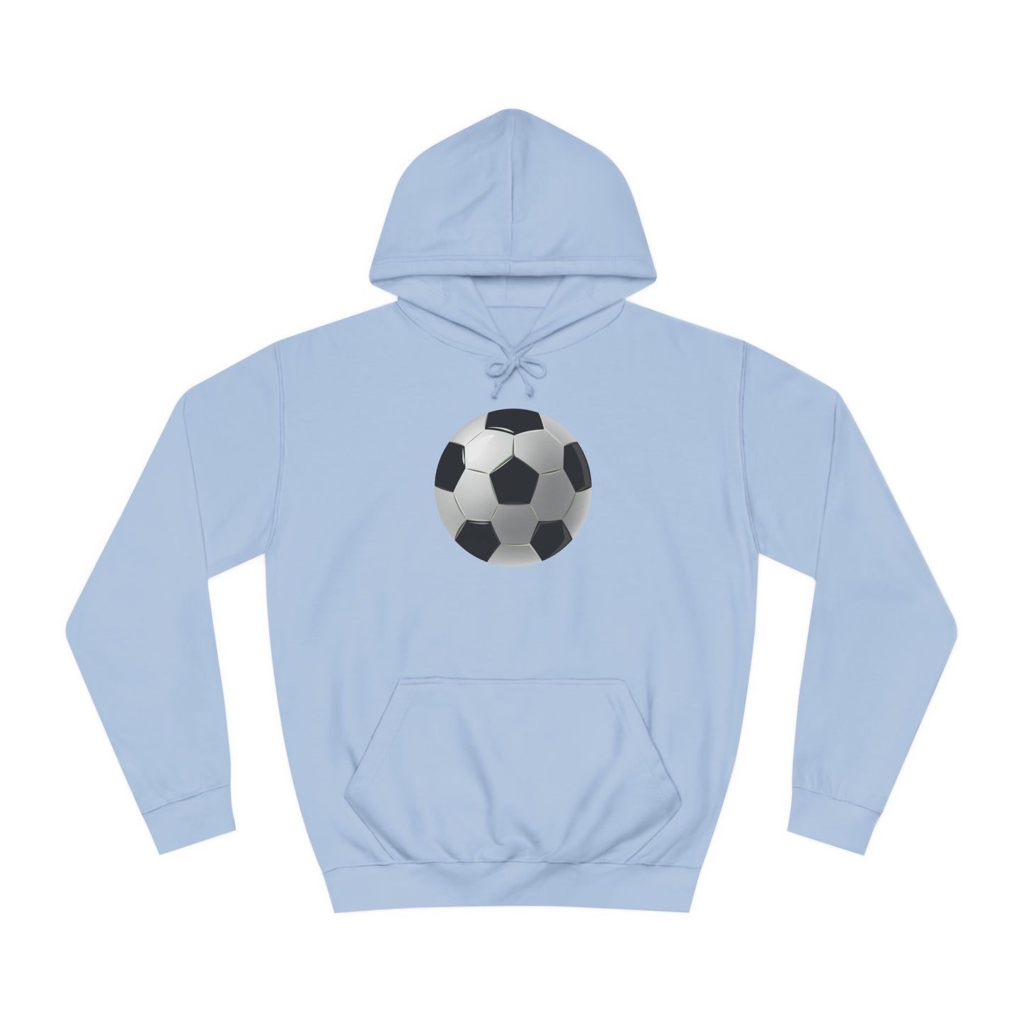 Dynamic Football Design - Sports Passion and Energetic Unisex College Hoodie