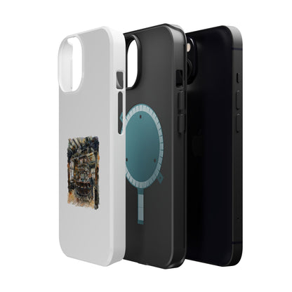 Artistic Magnetic Tough Cases | Stylish Phone Cover, Unique Illustrative Cases, Customizable Gifts for Travelers, Holiday Season Perfec