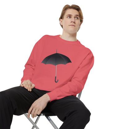 Unisex Garment-Dyed Sweatshirt Elegant - Regal Royal Umbrella