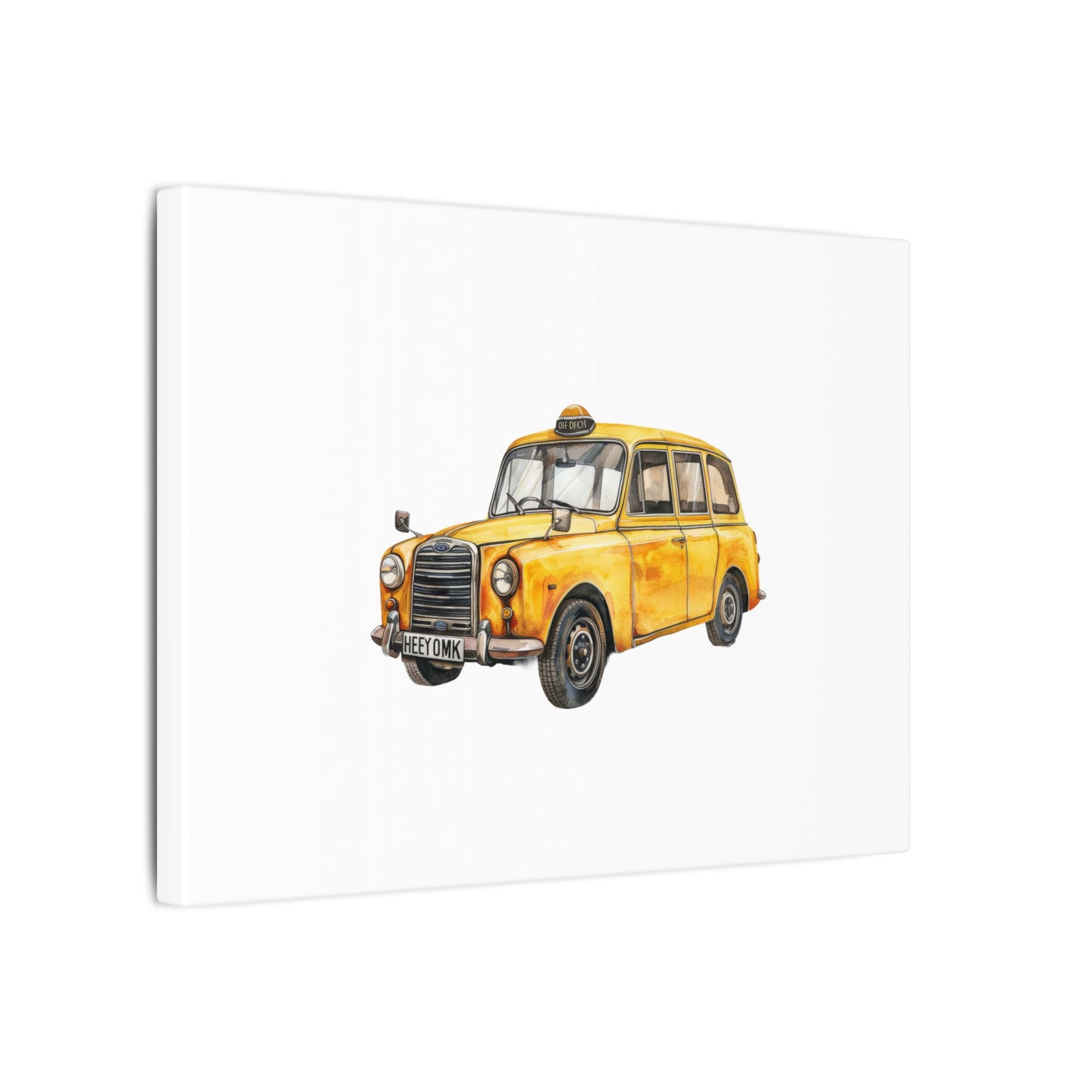 Vintage Taxi Matte Canvas, Stretched, 0.75" (Multi-Size)