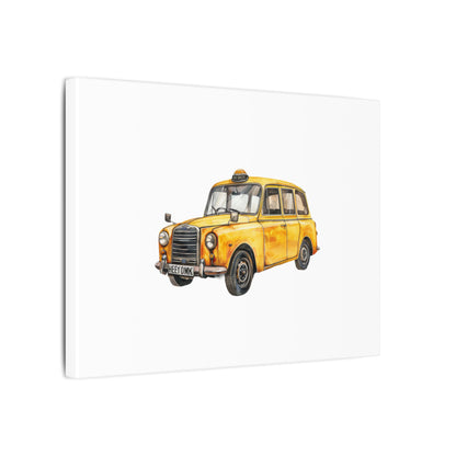 Vintage Taxi Matte Canvas, Stretched, 0.75" (Multi-Size)