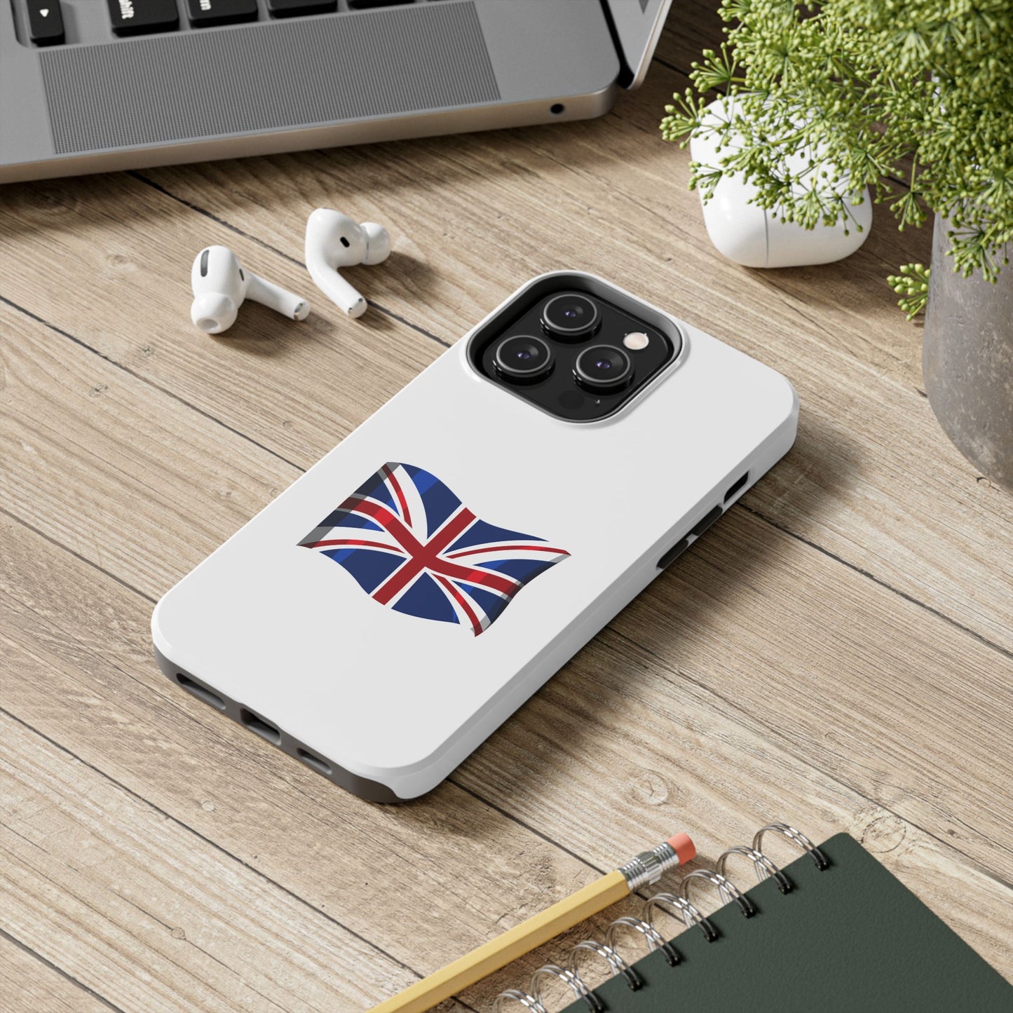 British Flag Tough Phone Case, Durable Phone Cover, Union Jack Case, Gift for UK Lovers, Stylish Phone Protector
