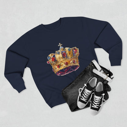 Unisex Crewneck Sweatshirt - Classy British Royal Crown