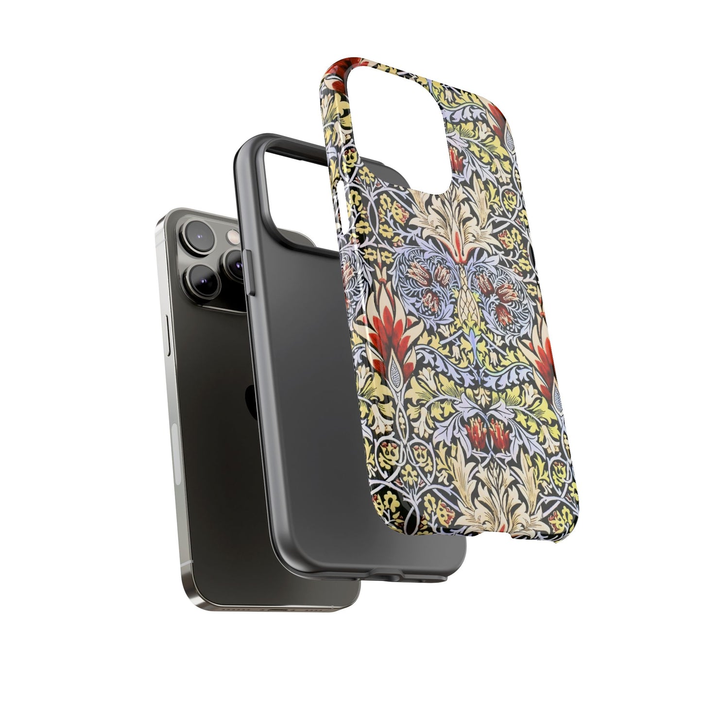 Stylish Phone Case - Floral Design, Tough Cases, Gift for Her, Phone Accessories, Trendy Tech, Unique Cell Phone Cover