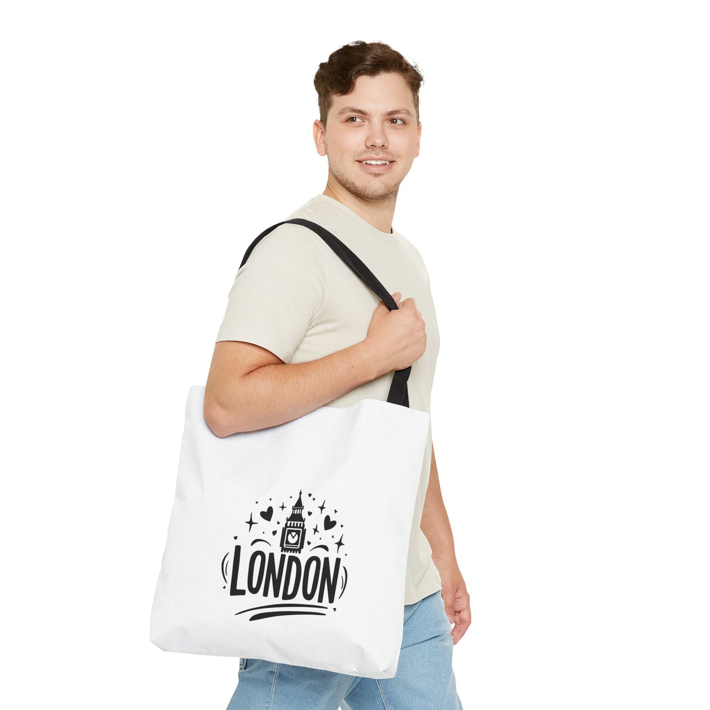 London-Themed Tote Bag | Stylish, Unique Bag for Travelers, Beach, Shopping, Gifts, or Everyday Use