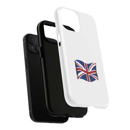 Durable Magnetic Phone Case, UK Flag Design, Protective Cover for iPhone, Stylish Gift for Travelers, Customizable Design