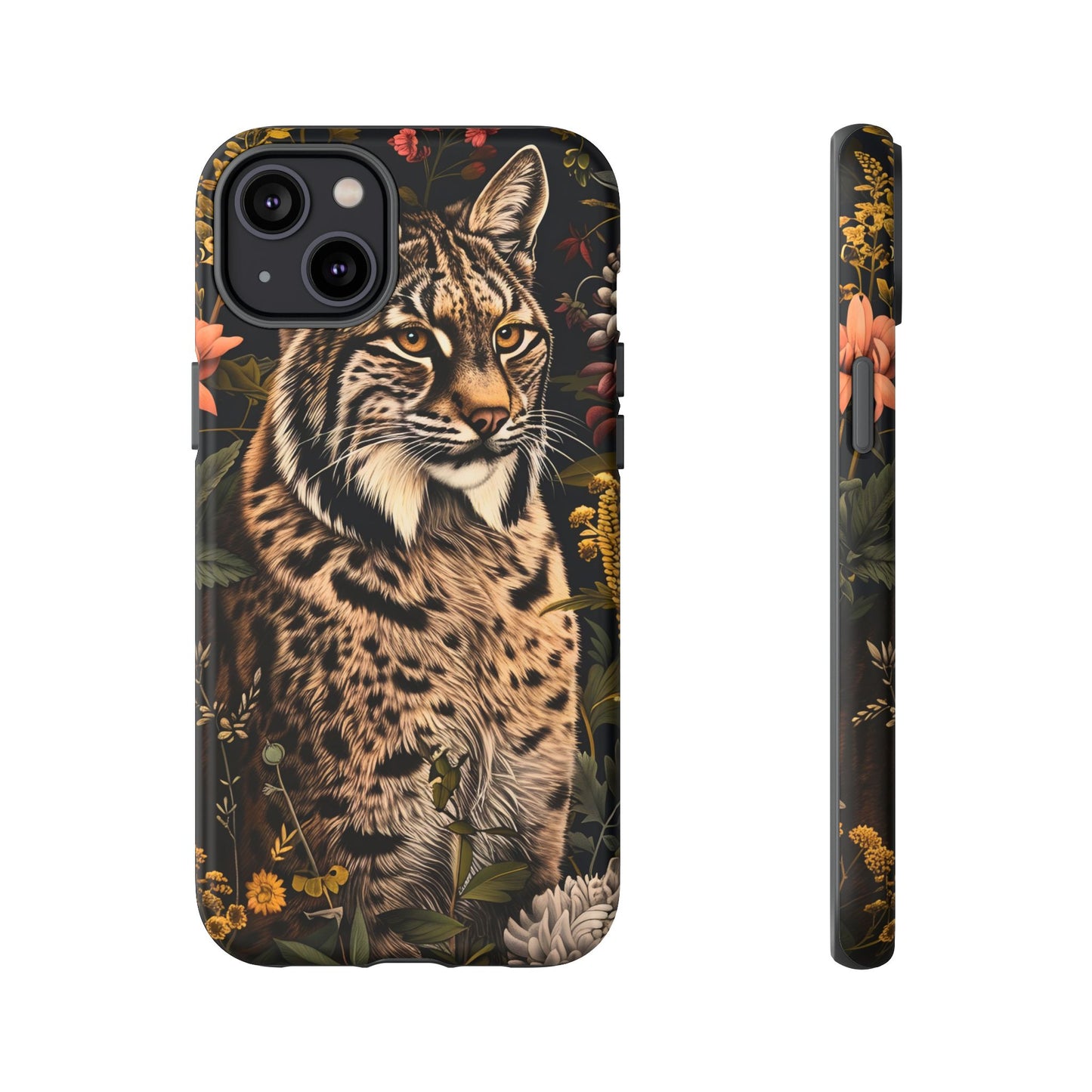 Wildlife Phone Case with Lynx Design, Tough Cases, Animal Lovers Gift, Nature Inspired Accessories, Unique Tech Protection