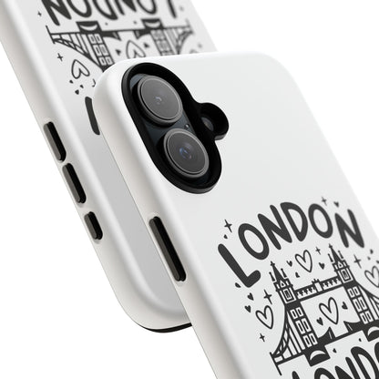Love London Bridge Phone Case, Tough Cases for London Lovers, Cute Protection, Travel Gift, Phone Accessory, Design with Love