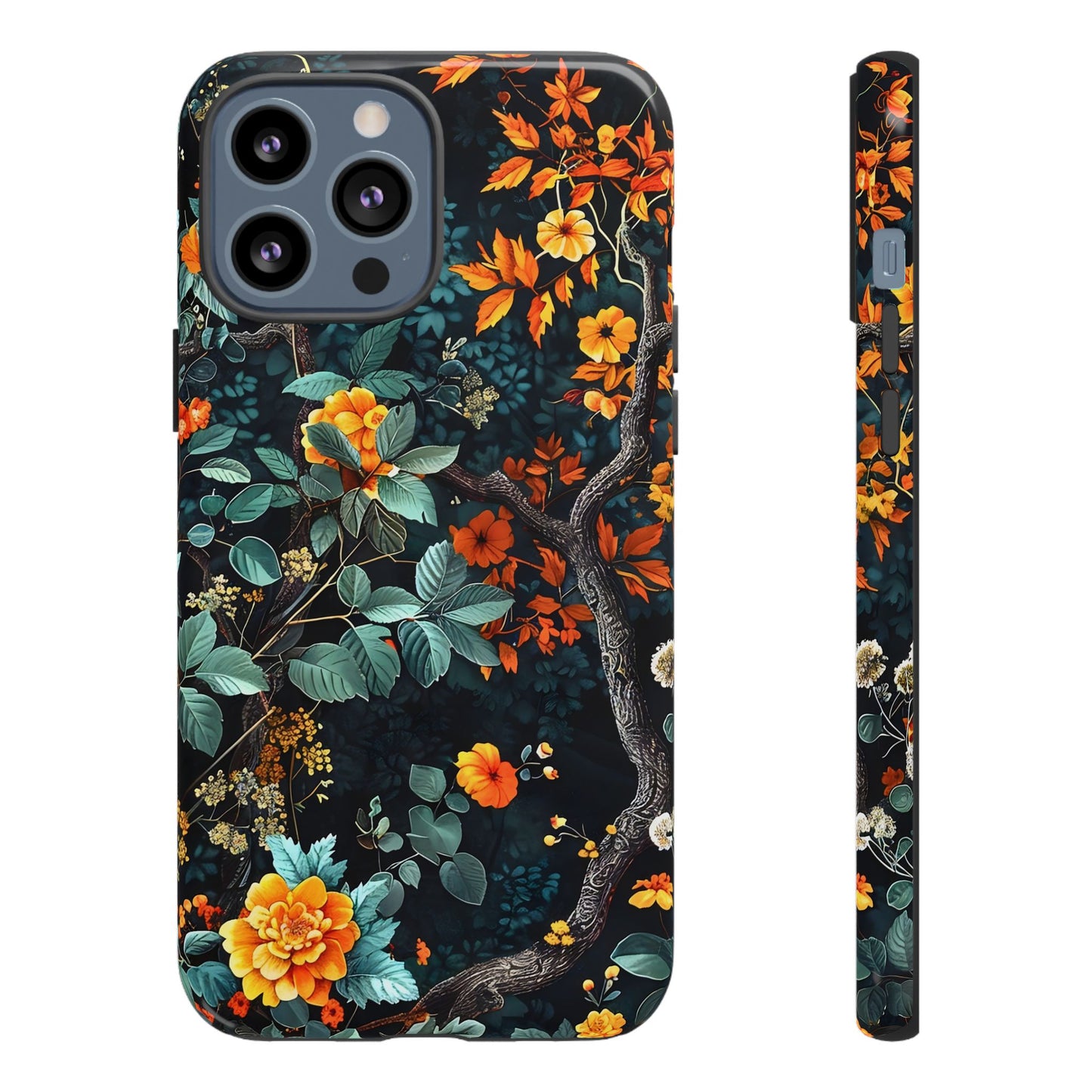 Floral Phone Case | Tough Cases, Protective Cover, Gift for Her, Autumn Vibes, Floral Phone Accessory, Unique Design