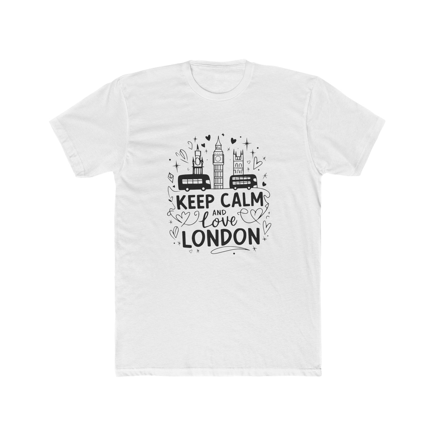 Keep Calm and love London Unisex Cotton Crew Tee