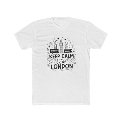 Keep Calm and love London Unisex Cotton Crew Tee