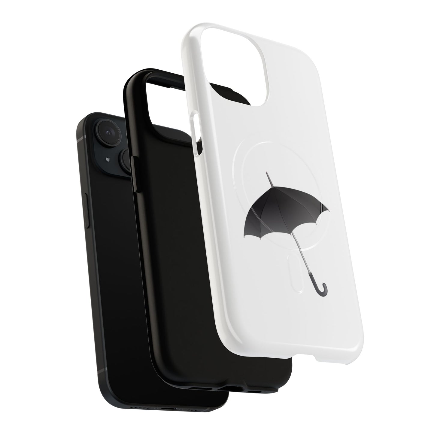 Stylish Magnetic Phone Case with Umbrella Design, Gift for Tech Lovers, Phone Accessory, Modern Design, Unique Cell Phone Cover