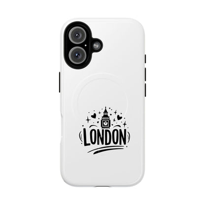 Stylish London-themed Magnetic Phone Case - Durable Protection, Perfect Gift, Unique Design, Travel Accessory, Personalized Cell Cover