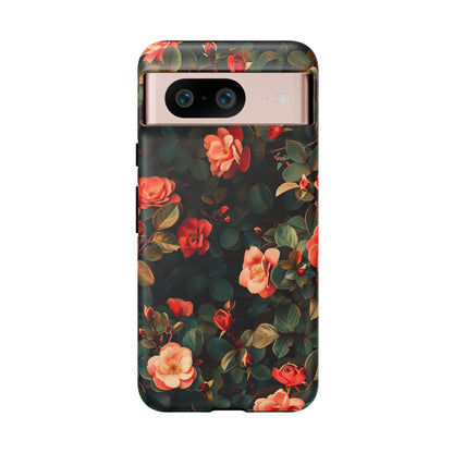 Floral Phone Case - Elegant Floral Design, Tough Protective Case, Perfect Gift for Her, Trendy Phone Accessories, Mother’s Day, Birthday