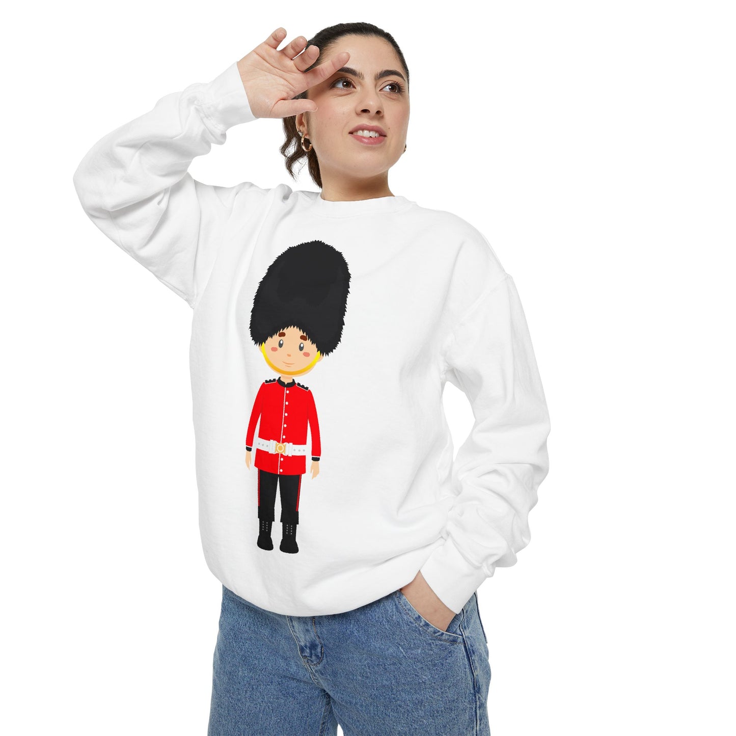 Unisex Garment-Dyed Sweatshirt - The Scarlet Soldier - Bodmin Keep Museum