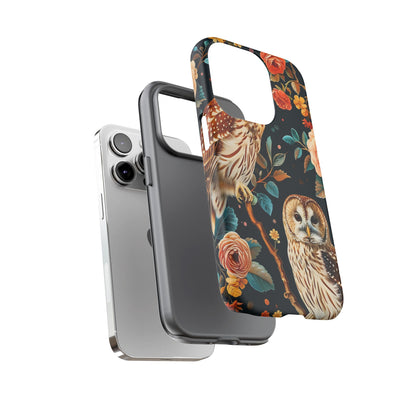 Owl Phone Case with Floral Design, Tough Phone Cover for Nature Lovers, Gift for Bird Enthusiasts, Stylish Protection for Smartphones, [...]