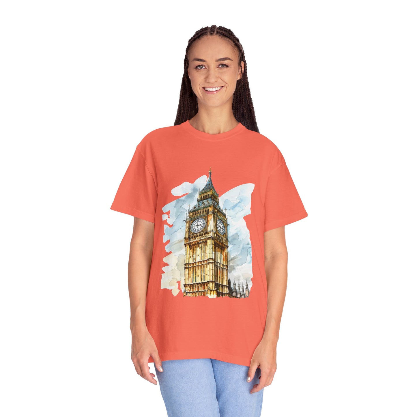 Unisex Garment-Dyed T-shirt - Big Ben - The Heartbeat of London
