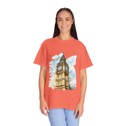 Unisex Garment-Dyed T-shirt - Big Ben - The Heartbeat of London