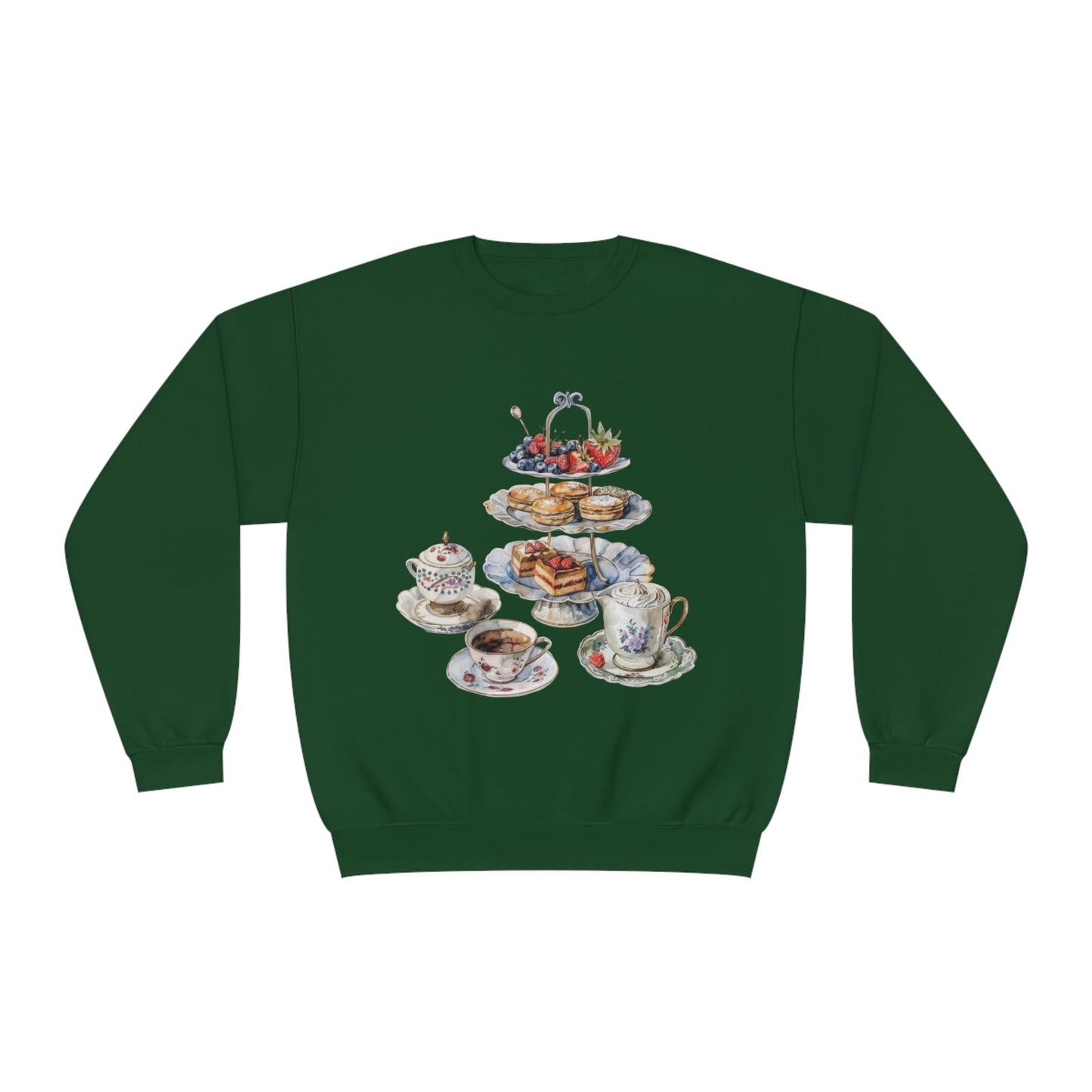 Unisex NuBlend® Crewneck Sweatshirt - British Royal Feast Opulent Dining Fit for Royalty