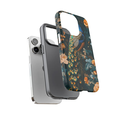 Peacock Phone Case - Elegant Floral Design, Tough Case for Protection, Unique Gift for Nature Lovers, Stylish Accessory, Eco-Friendly