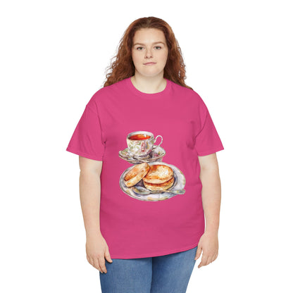 Unisex Heavy Cotton Tee - Heritage on a Plate - Exploring British Cuisine