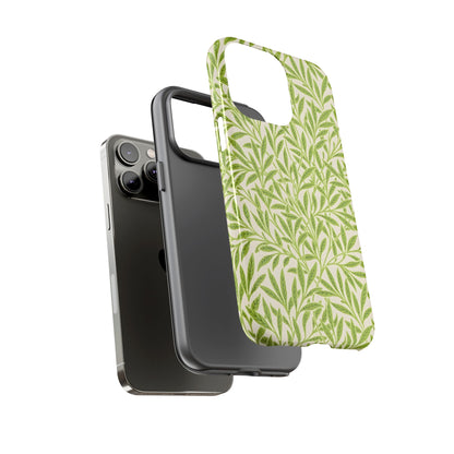Green Leaf iPhone Case, Tough Cases, Botanical Phone Protection, Eco-Friendly Cover, Nature Lover Gift, Trendy Cell Phone Accessory