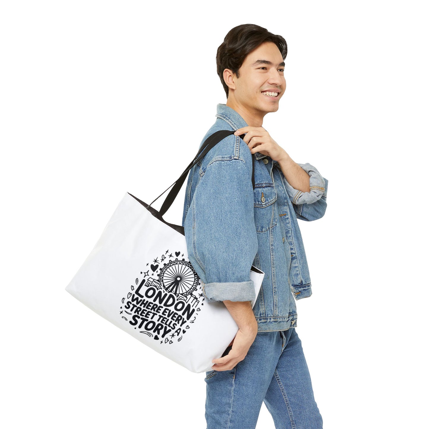 London Story Weekender Tote Bag | Perfect for Travel, Shopping, Beach Days, Gifts, Casual Outings