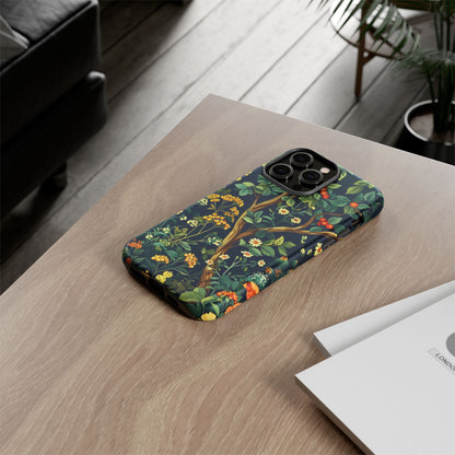 Floral iPhone Case, Nature Inspired Tough Case, Botanical Phone Cover, Eco-Friendly Gift, Unique Floral Design