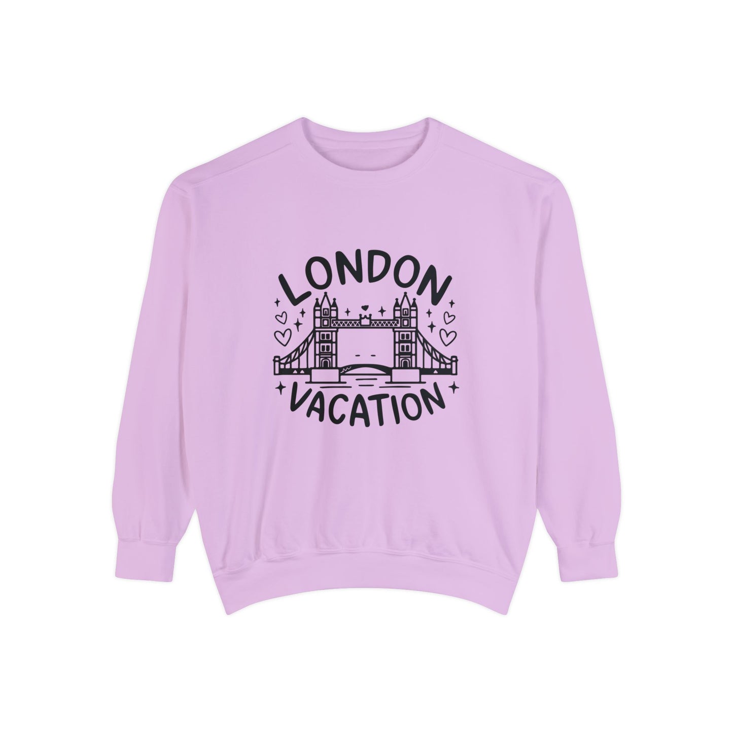 Unisex Garment-Dyed Sweatshirt Classy - London's Vacation