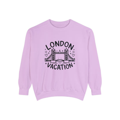 Unisex Garment-Dyed Sweatshirt Classy - London's Vacation