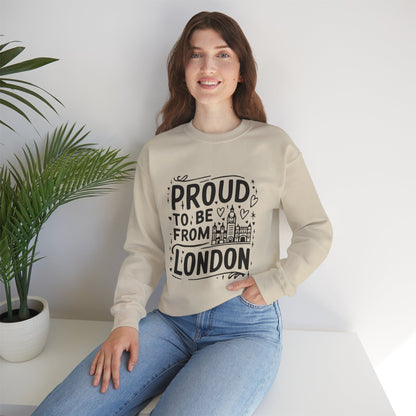 Unisex Heavy Blend™ Crewneck Sweatshirt - Proud to be from London