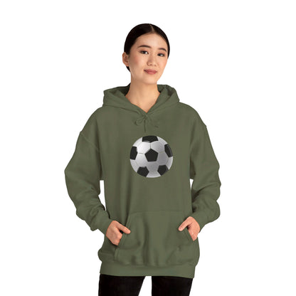 Dynamic Football Design - Sports Passion and Energetic Unisex Heavy Blend™ Hooded Sweatshirt
