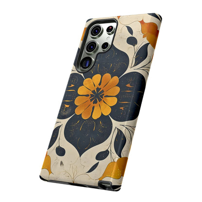 Floral Phone Case - Tough Cases, Botanical iPhone Cover, Vintage Flower Design, Durable Smartphone Protection, Unique Gift Idea