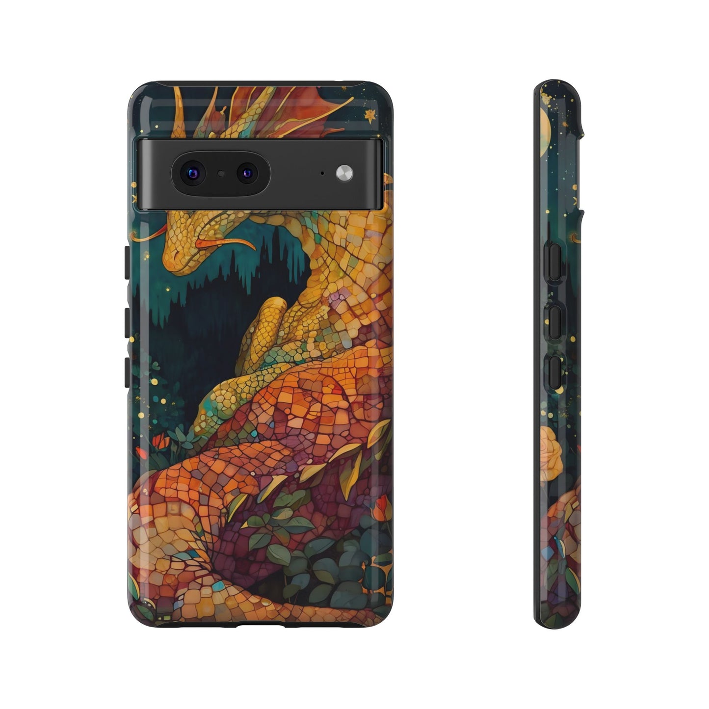 Dragon Art Phone Case, Tough Phone Cover, Fantasy Gift, Unique Mobile Accessory, Dragon Lover Gift, Stylish Protection